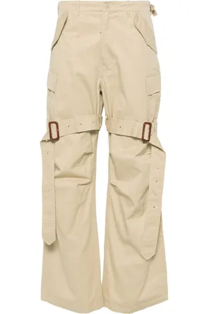 R13 Wide-leg cotton cargo trousers