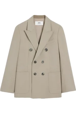 Ami Double-breasted peak-lapel blazer