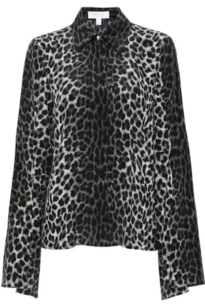 Michael Kors Leopard-print silk shirt