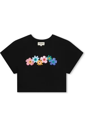Sonia Rykiel Enfant Floral logo-print organic cotton T-shirt