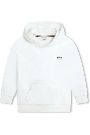 HUGO BOSS Logo-print cotton-blend hoodie