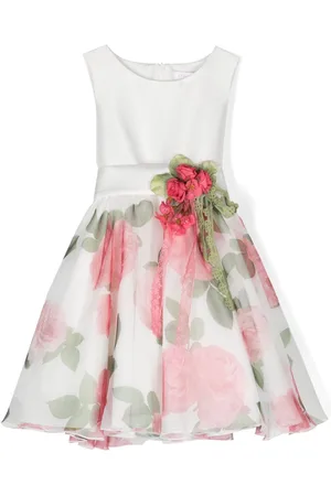 Mimilù Floral-print flared dress