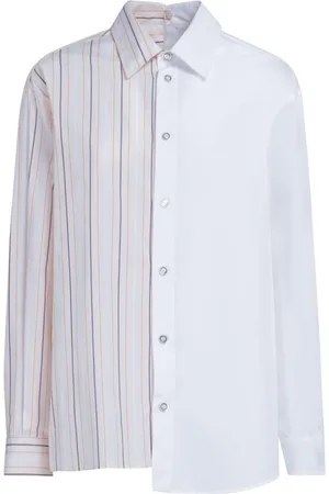 Marni Asymmetric striped-pattern shirt