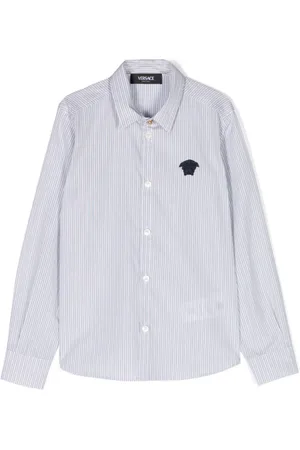 VERSACE Medusa Head striped shirt