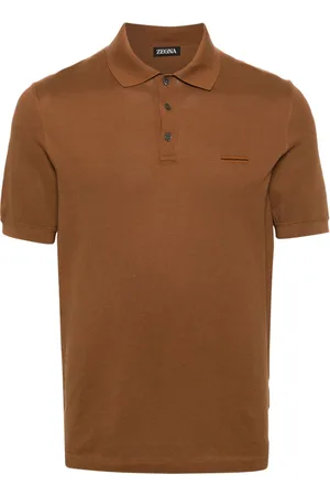 Ermenegildo Zegna Intarsia-knit-logo polo shirt