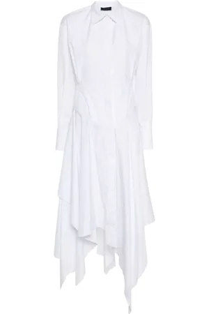 MUGLER Poplin midi dress