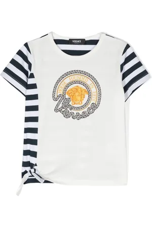 VERSACE Nautical Medusa striped T-shirt