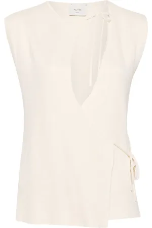 ALYSI Tied knitted top