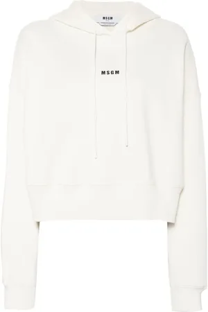 Msgm Logo-print cotton hoodie