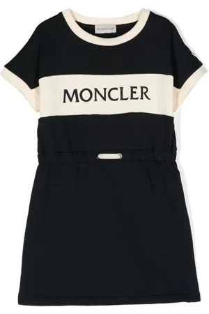 Moncler Logo-embroidered cotton T-shirt dress