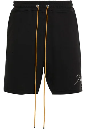 Rhude Logo-embroidered piqué shorts