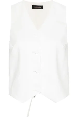 The Andamane Button-up crepe waistcoat