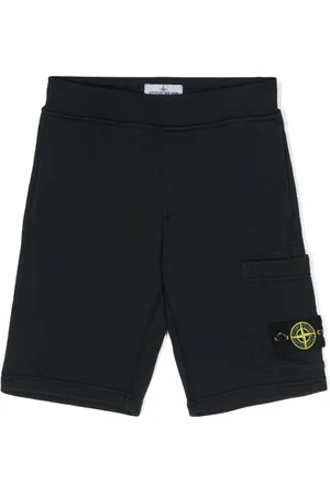 Stone Island Compass cotton cargo shorts