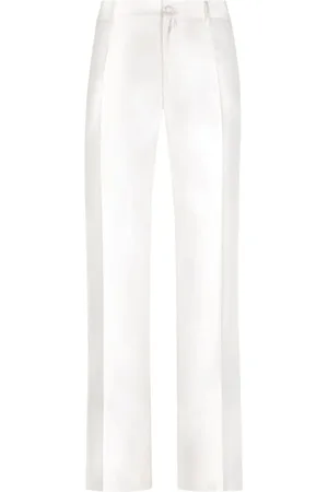 Dolce & Gabbana Straight-leg silk tailored trousers