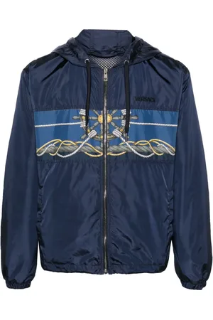 VERSACE Graphic-print hooded jacket