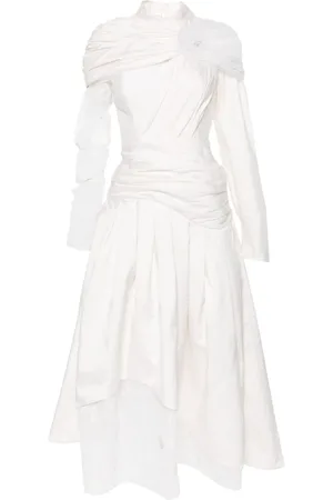 Gaby Charbachy Draped asymmetric maxi dress