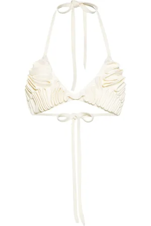 Cult Gaia Carita crochet-knit bikini top