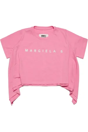 Maison Margiela Asymmetric logo-print T-shirt