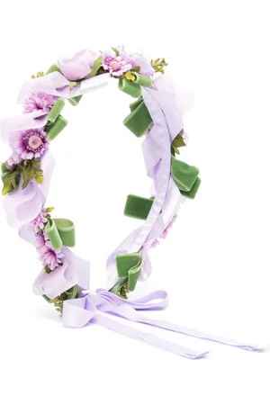 COLORICHIARI Appliqué-floral crown