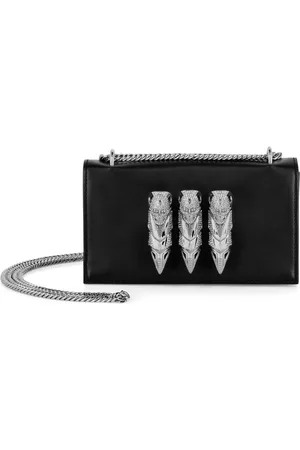 Philipp Plein Skull-appliqué leather shoulder bag