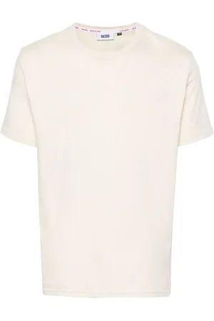 GCDS Logo-embroidered cotton T-shirt