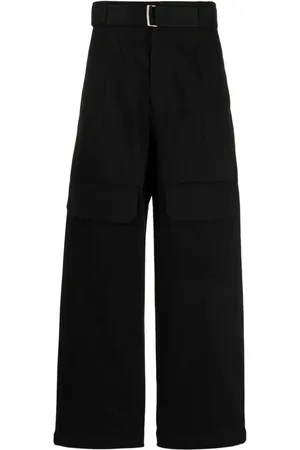 SONGZIO High-waist straight-leg cropped trousers