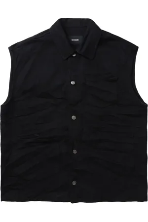 We11 Done Press-stud cotton-blend vest
