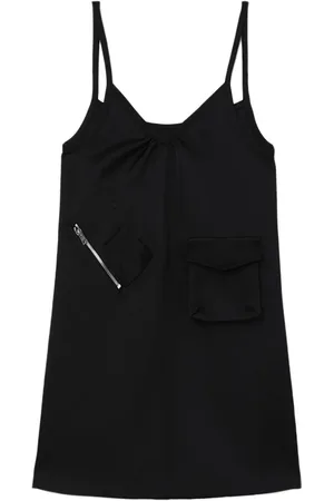 We11 Done V-neck slip minidress