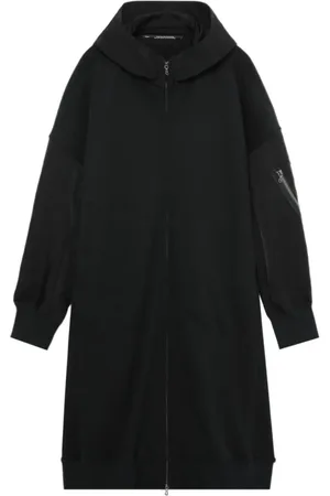 JULIUS Hooded drop-shoulder coat