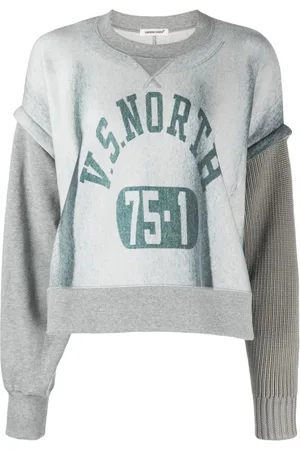 UNDERCOVER Slogan-print panelled sweatshirt