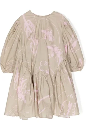 JNBY by JNBY Pencil drawing-print flared dress