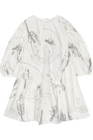 JNBY by JNBY Pencil drawing-print flared dress