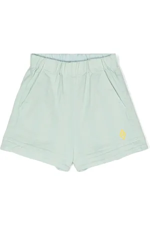 The Animals Observatory Embroidered-motif denim shorts