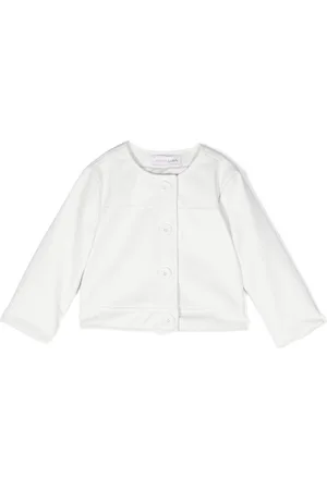 MONNALISA Buttoned-up faux-leather jacket