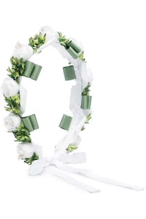 COLORICHIARI Floral-appliqué head band