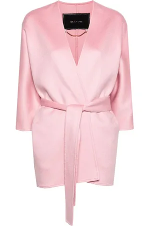 Kiton Tied-waist cashmere jacket