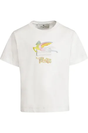 Etro X Trolls logo-embroidered cotton T-shirt