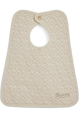 BONPOINT Clip logo-jacquard cotton bib