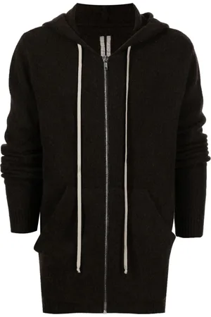 Rick Owens Zip-up knitted hoodie