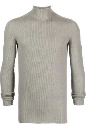 Rick Owens Ribbed semi-sheer jumper