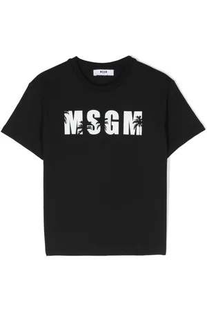 Msgm Logo-print cotton T-shirt