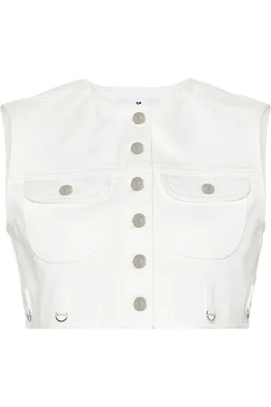 Courrèges Cropped denim vest