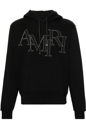 AMIRI Staggered logo-patches hoodie