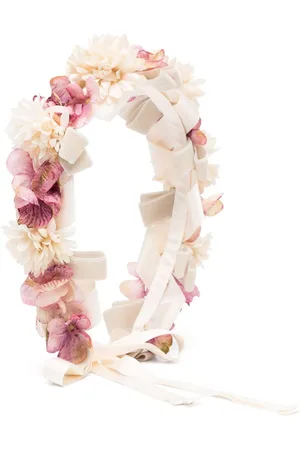 COLORICHIARI Floral-appliqué hair band