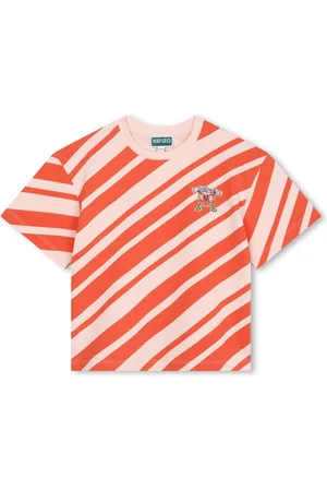 Kenzo Boke-flower striped T-shirt