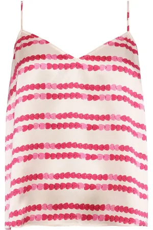 ERES Câlin heart-print camisole top