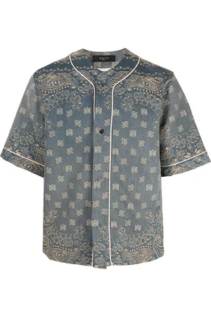AMIRI Monogram-jacquard denim shirt