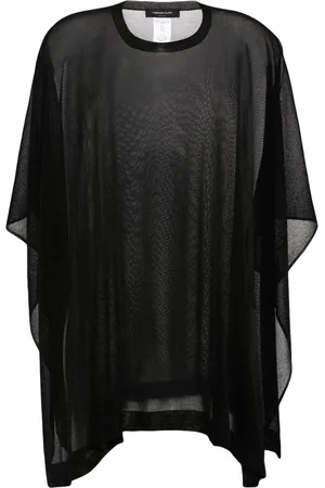 Fabiana Filippi Semi-sheer knitted cape
