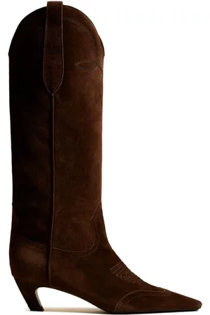 Khaite Dallas knee-high leather boots