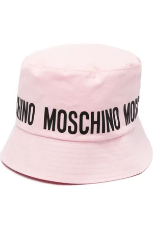 Moschino Logo-rubberised cotton bucket hat